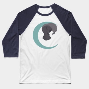 Manatee Moon Baseball T-Shirt